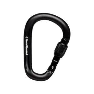 Pearlock Screwgate Carabiner, Black