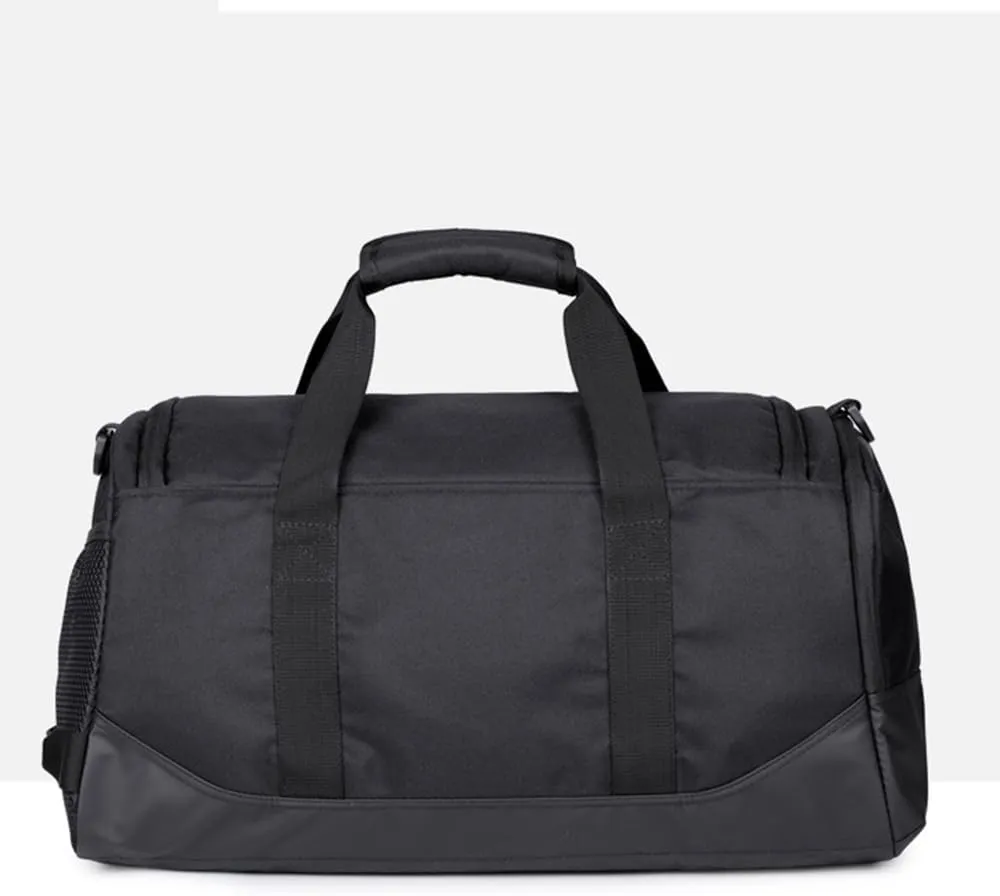 Personalized Duffle Bag with Photo Text Custom Sports Bag for Women Men (black)