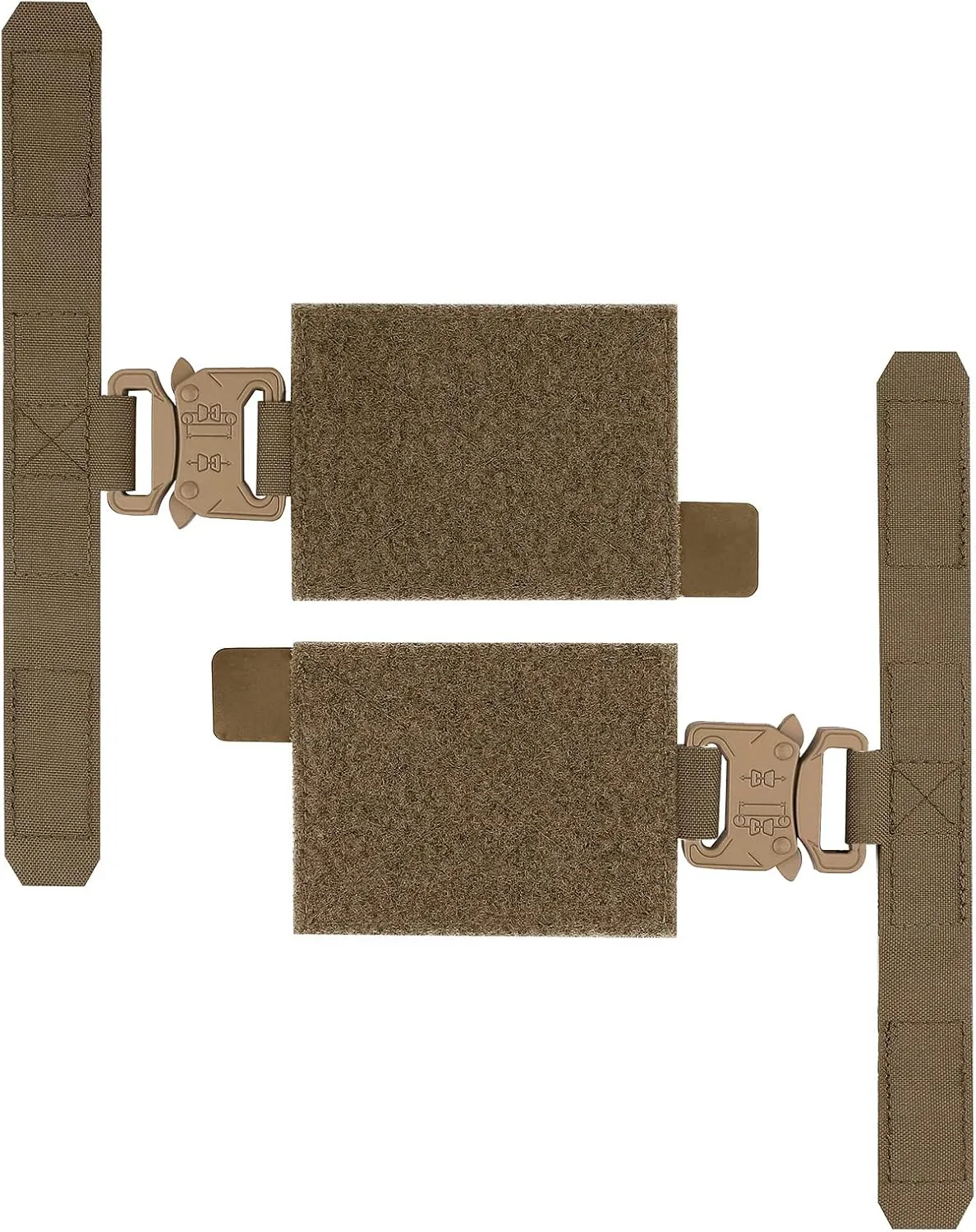 PETAC GEAR 2 PCS Tactical Cummerbund Adapters,Metal Buckle Kit Laser Cut Quick Release Set up with for FCPC FCSK V5 3AC Cummerbunds