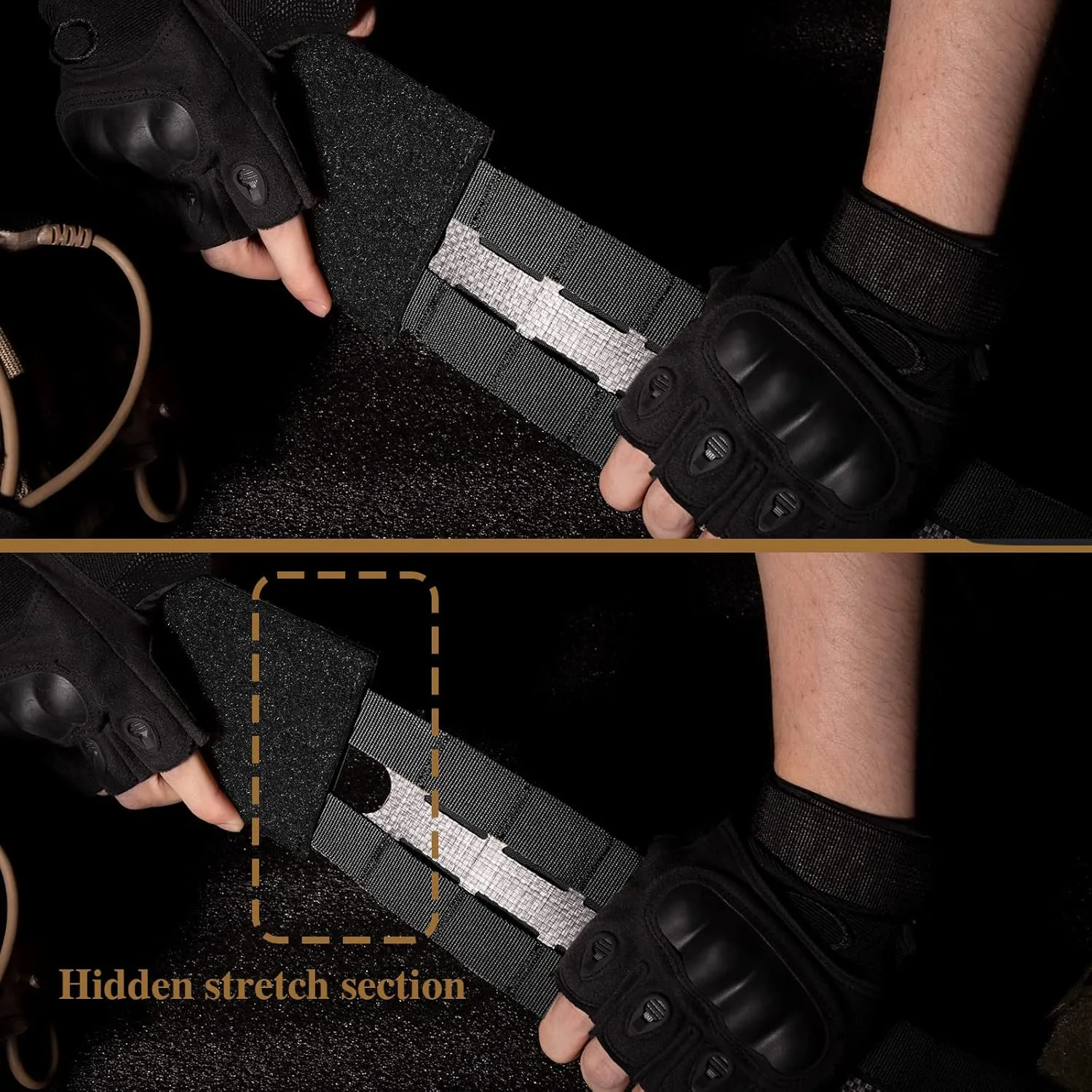 PETAC GEAR Tactical Replacement Cummerbund, Laser Cutting Tegris Cummerbunds,3" Rigid MOLLE Tactical Kit
