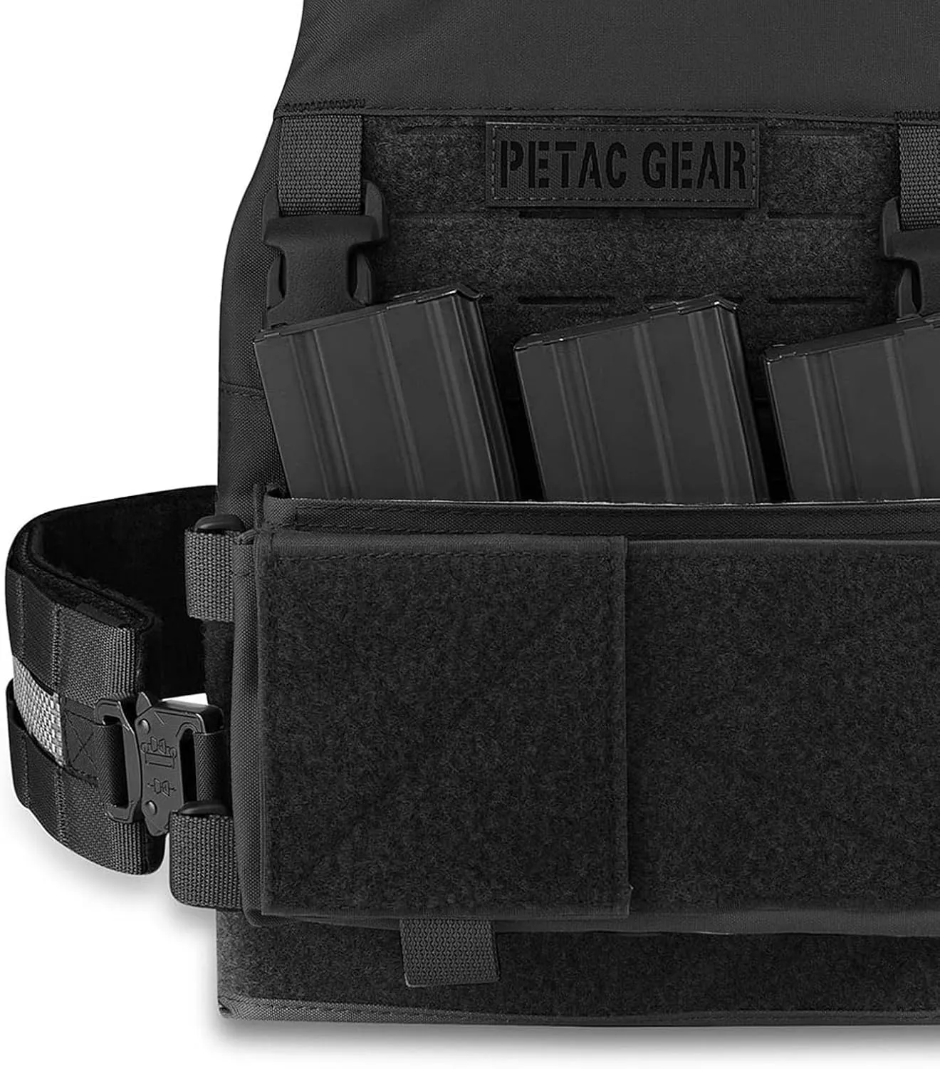 PETAC GEAR Tactical Replacement Cummerbund, Laser Cutting Tegris Cummerbunds,3" Rigid MOLLE Tactical Kit