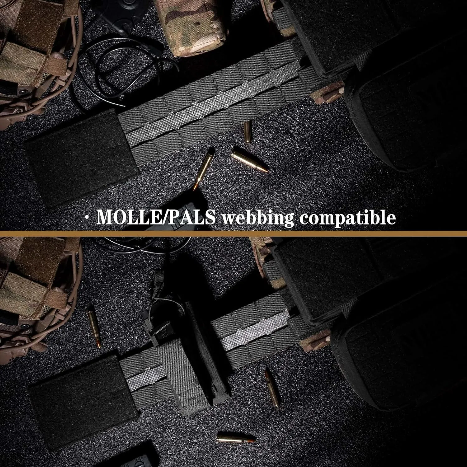 PETAC GEAR Tactical Replacement Cummerbund, Laser Cutting Tegris Cummerbunds,3" Rigid MOLLE Tactical Kit