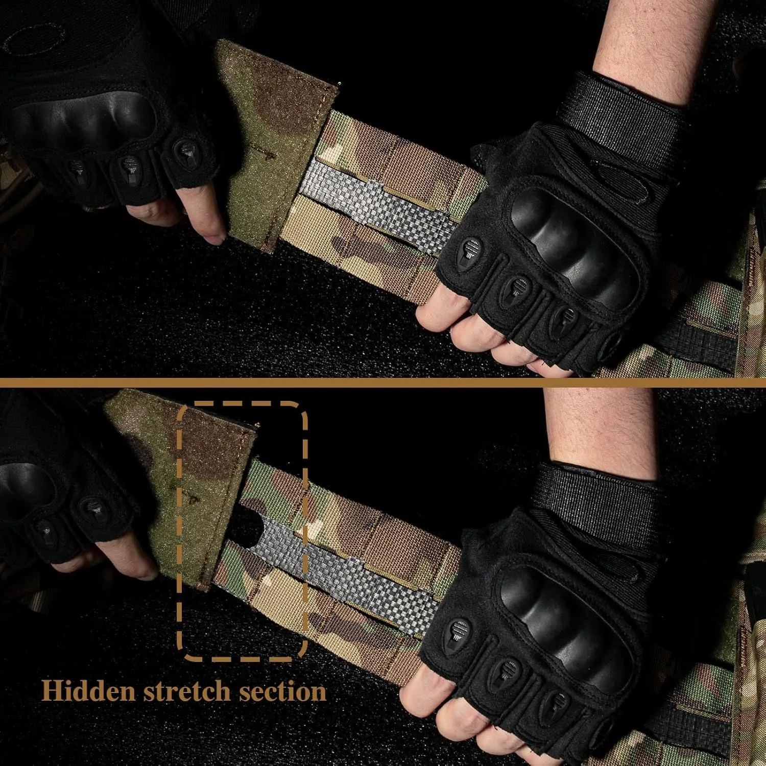 PETAC GEAR Tactical Replacement Cummerbund, Laser Cutting Tegris Cummerbunds,3" Rigid MOLLE Tactical Kit