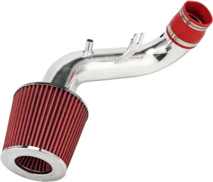 PHILTOP Cold Air Intake Kit System Compatible with HONDA CR-V 2002 2003 2004 2.4L L4, High Performance, Red