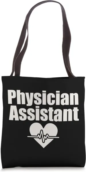Physician Assistant Heartbeat Tote Bag
