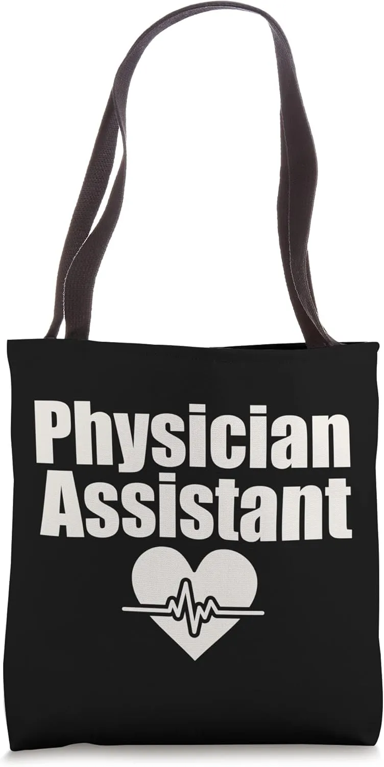 Physician Assistant Heartbeat Tote Bag