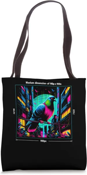 Pigeon Spies in the Sky Retro Men's Birdwatching Tote Bag