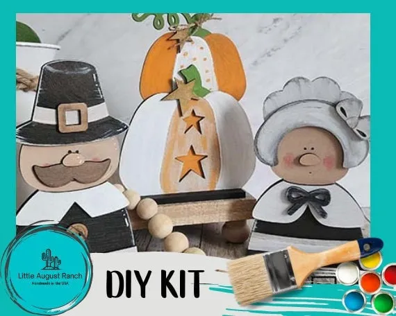 Pilgrim Set DIY - Fall DIY Paint Kit