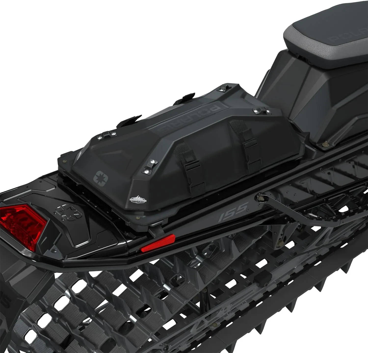 Polaris Snowmobile Lock & Ride Flex Burandt Bag, Large, Black, Fits Specific RMK, INDY, Voyageur Models, Mounts for Shovel Jacket, Easy Install, Waterproof, Storage Bag for Gear - 2889259