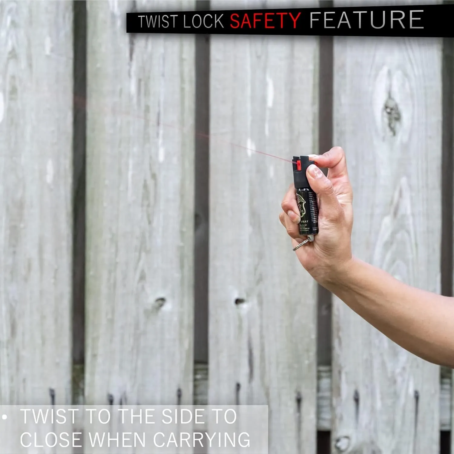 POLICE MAGNUM Mini Pepper Spray Bulk Pack- Max Heat Strength Protection- Made in The USA- 1/2oz Twist Lock Keyrings