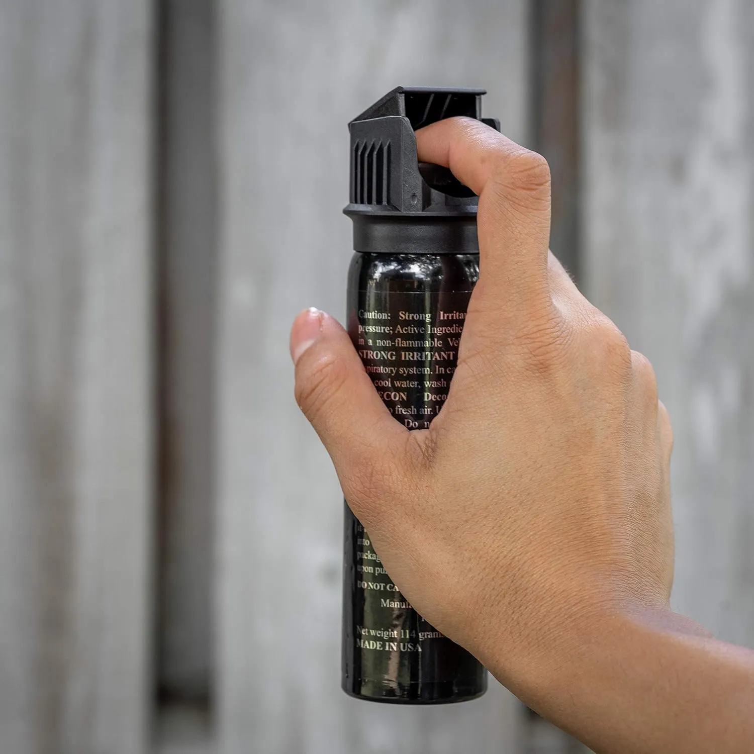 POLICE MAGNUM Pepper Spray Self Defense- Max Strength Portable Canister- 4 Ounce Flip Top