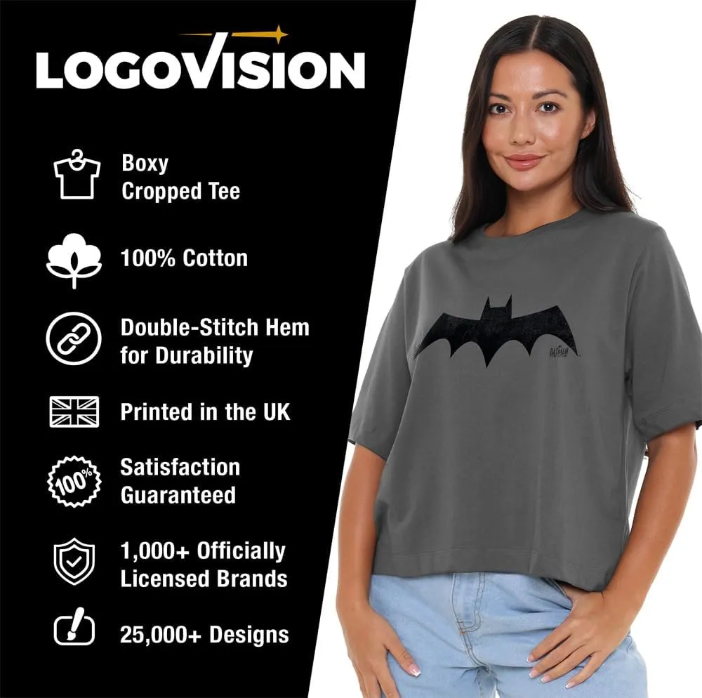 Pop Culture Logos Women's Boxy Cropped T Shirt Collection