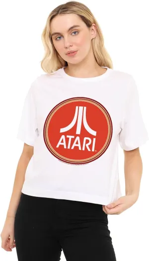 Pop Culture Logos Women's Boxy Cropped T Shirt Collection