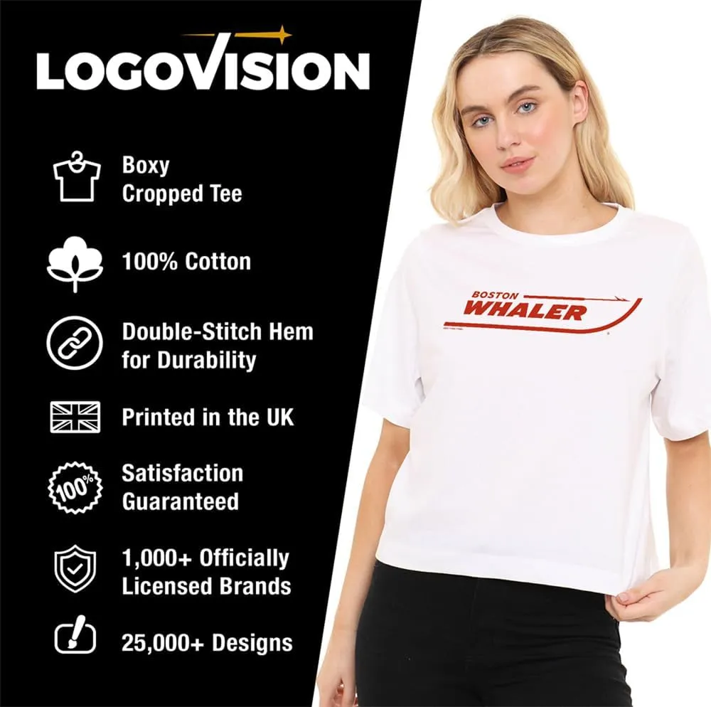 Pop Culture Logos Women's Boxy Cropped T Shirt Collection