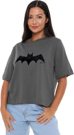 Pop Culture Logos Women's Boxy Cropped T Shirt Collection