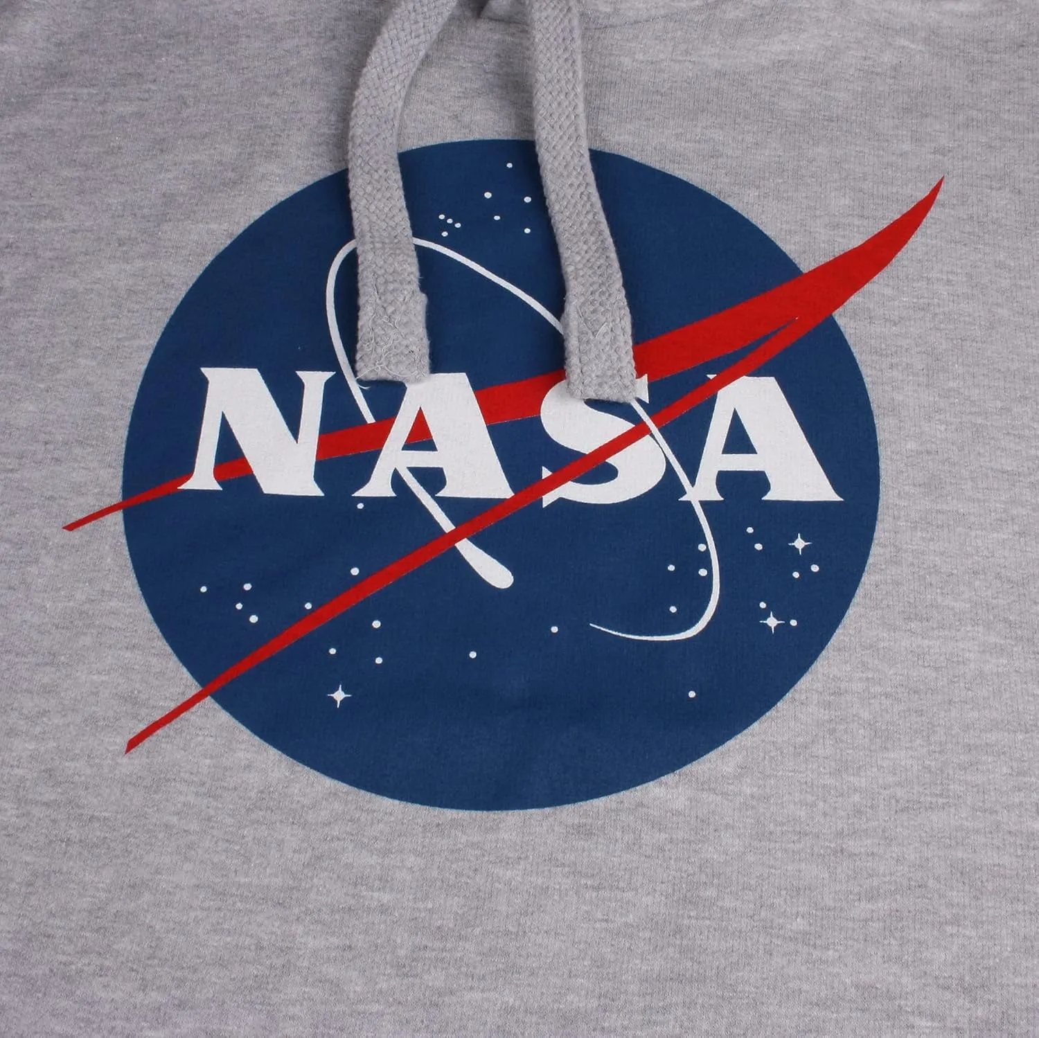 Popfunk Classic NASA Circle Logo Men's Hoodie with Front and Back Print