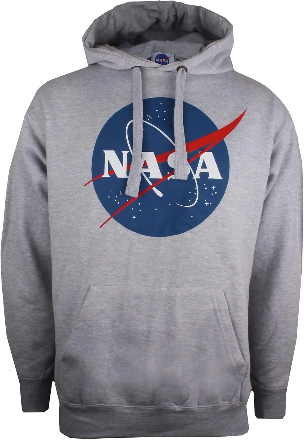 Popfunk Classic NASA Circle Logo Men's Hoodie with Front and Back Print