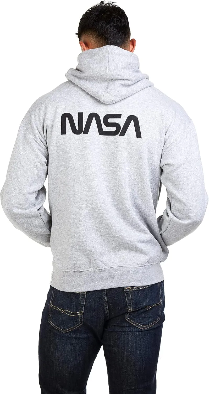 Popfunk Classic NASA Circle Logo Men's Hoodie with Front and Back Print