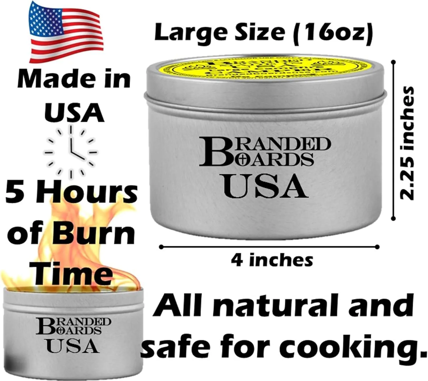 Portable Campfire & Trivet Stove | Protect Table & Cook Using The Trivet/Stove | Made in USA | Great for Picnics Parties S'Mores Gifts Bushcraft Camping Survival