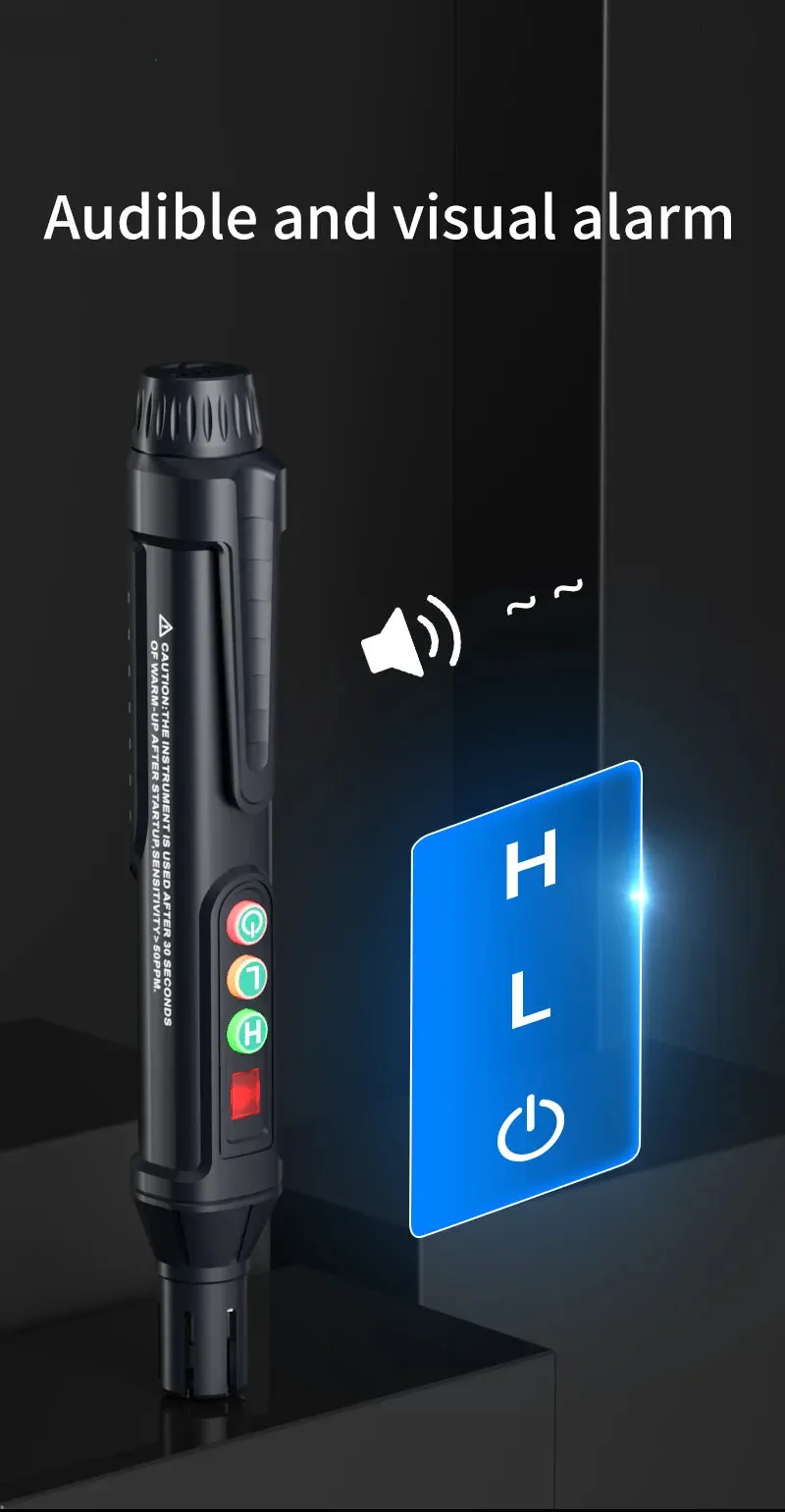 Portable Combustible Gas Leak Detector – Natural Gas Sniffer with Audible & Visual Alarm for Propane, Methane, LPG & More