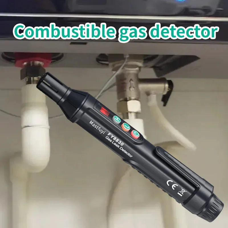 Portable Combustible Gas Leak Detector – Natural Gas Sniffer with Audible & Visual Alarm for Propane, Methane, LPG & More