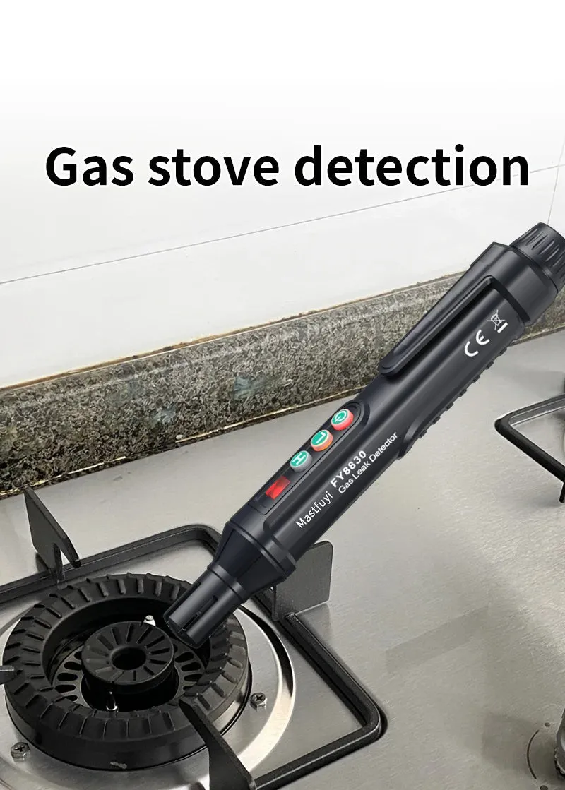 Portable Combustible Gas Leak Detector – Natural Gas Sniffer with Audible & Visual Alarm for Propane, Methane, LPG & More
