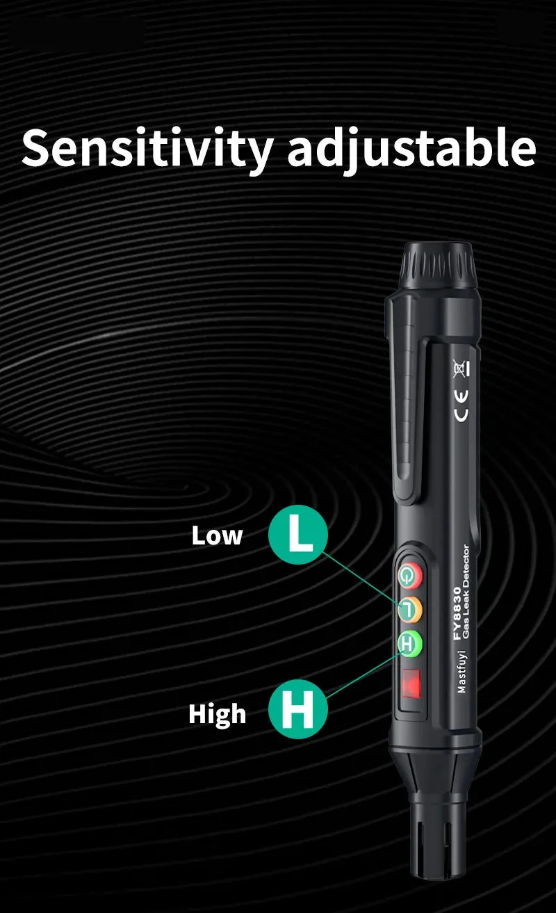 Portable Combustible Gas Leak Detector – Natural Gas Sniffer with Audible & Visual Alarm for Propane, Methane, LPG & More