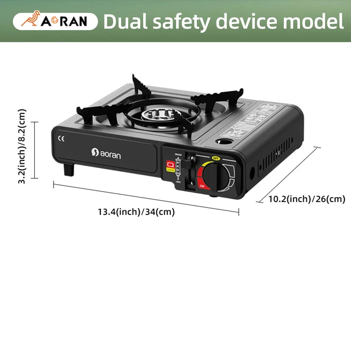 Portable Gas Stove 2900W for Camping and Barbecue