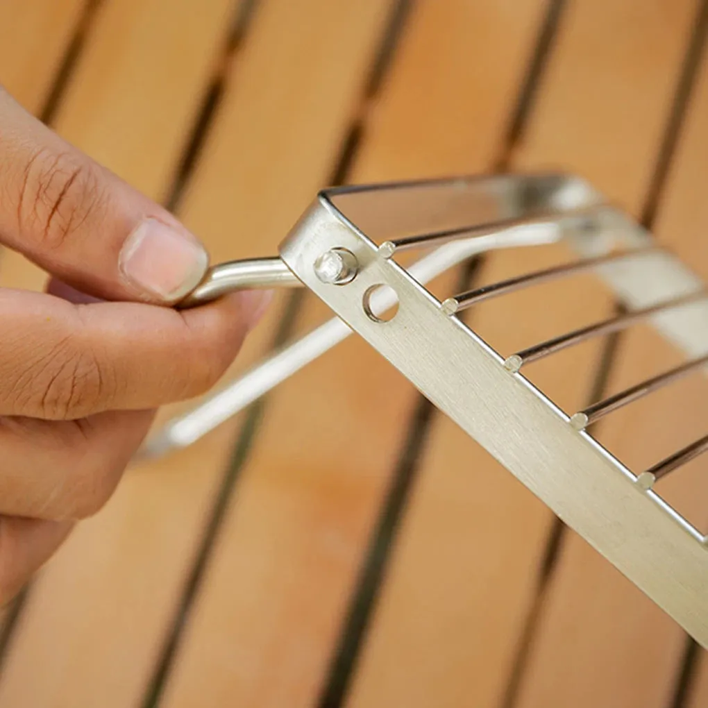 Portable Stainless Steel Camping Grill & Stove Stand - Multifunctional Folding BBQ Grate