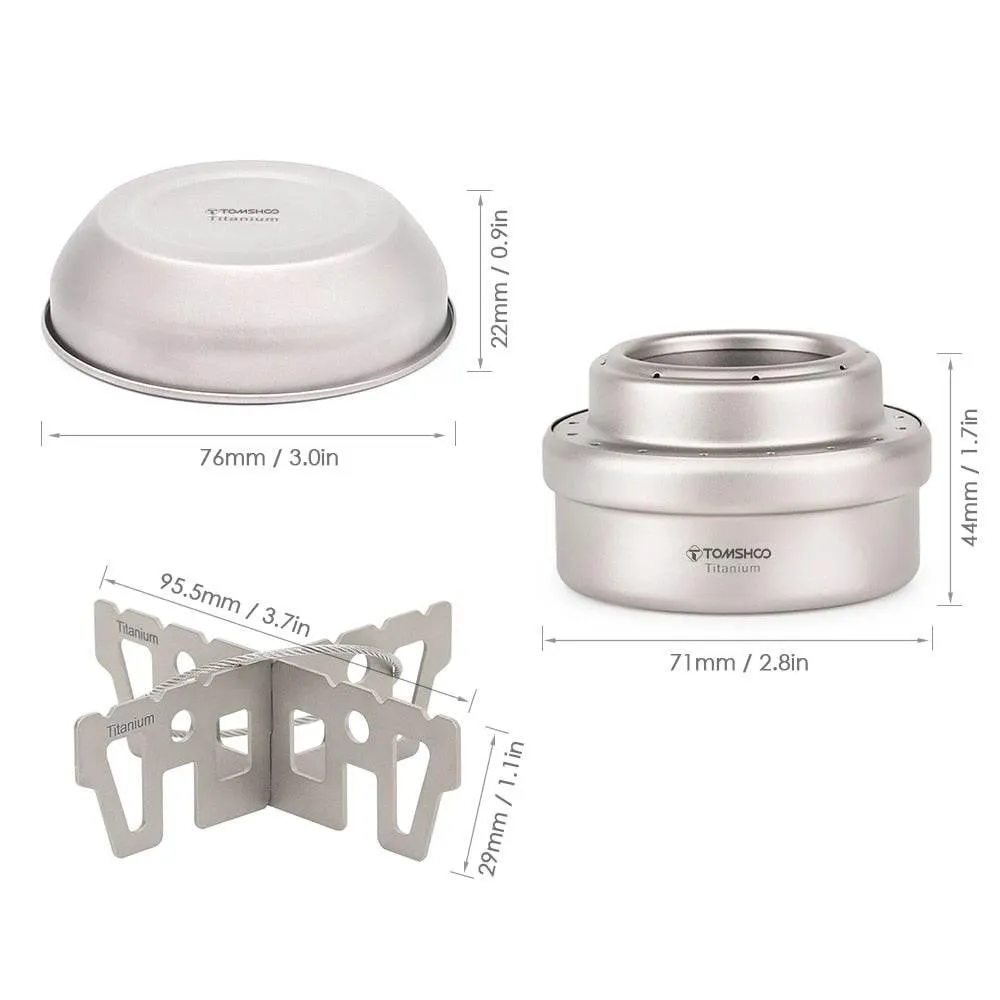 Portable Titanium Camping Stove - Lightweight Travel Stove