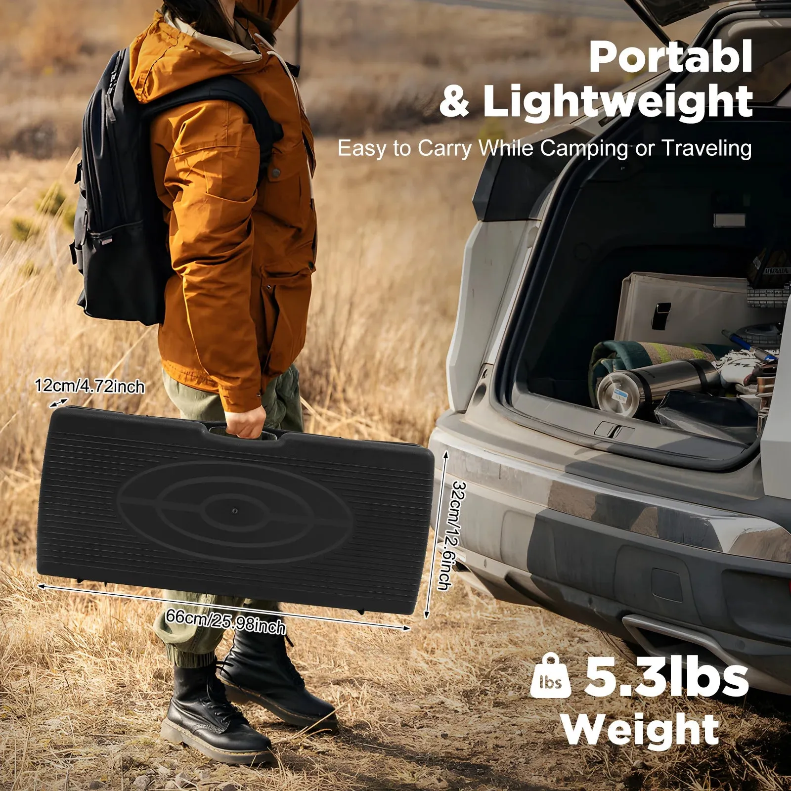 Portable Two Burner Gas Stove with Ignition