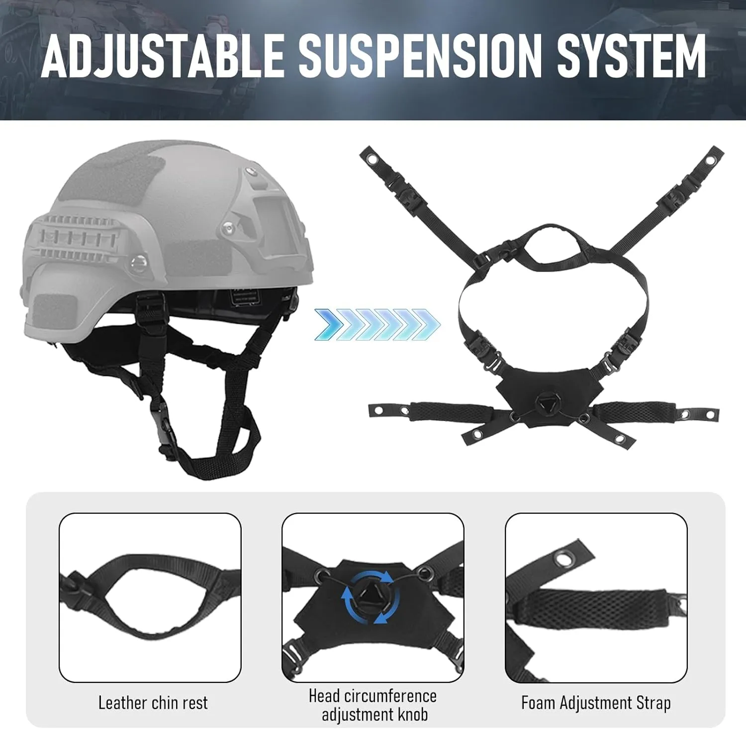 Premium Tactical Helmet Padding Kit