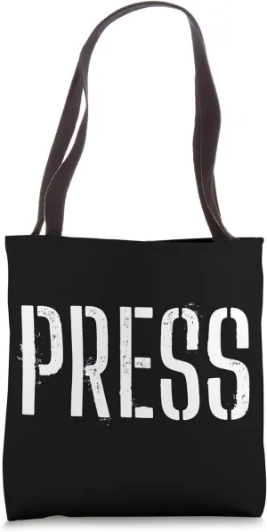 Press Reporter Journalist Photographer Correspondent Gear Tote Bag