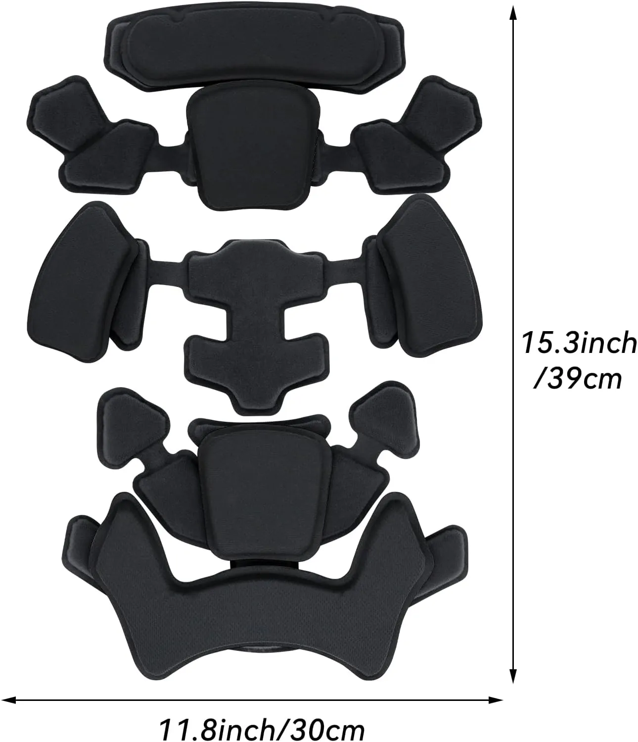 Qavctw Airsoft Tactical Helmet Padding Kit Foam Mats Insert Set Cushioning Fast Helmet Cover Pads Replaceable Fits Military Bicycle Football ACH/Fast/MICH/IBH/PASGT/USMC/Airsoft Helmets