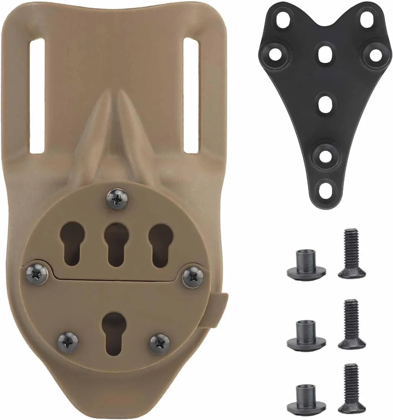 Quick Connect Mounting System Set with Tactical Holster Mount Adapter, Universal Mount Platform Base Adapter Quick Release Holster Accessorie