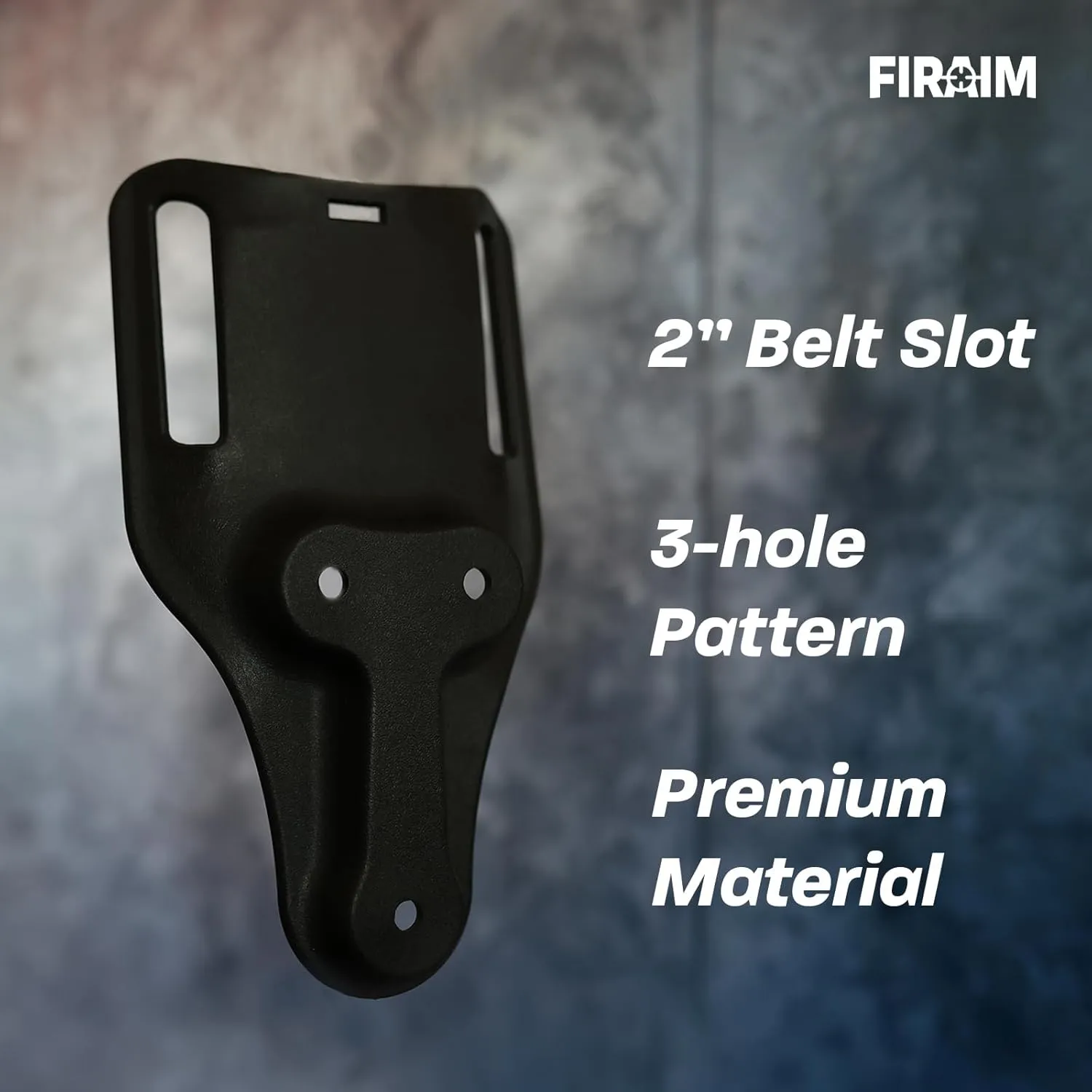 Quick Locking System Kits,FirAim QLS Fork and Duty Receiver Plate for Duty Holsters,Bundle Kit with 2" Mid Ride Locking