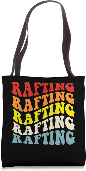 Rafting Vintage Retro Tote Bag