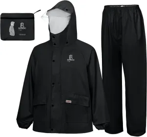 RANDO Rain Suits For Men And Women Waterproof | Motorcycle Rain Gear | Heavy Duty Rainwear (BST)