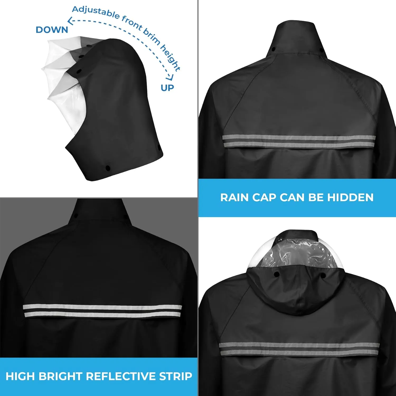 RANDO Rain Suits For Men And Women Waterproof | Motorcycle Rain Gear | Heavy Duty Rainwear (BST)