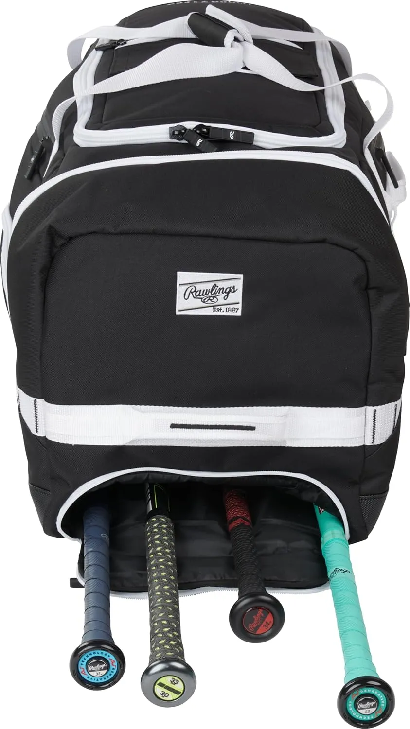 Rawlings | YADI 2.0 Wheeled Catcher's Bag | Yadier Molina Model | Baseball/Softball | Multiple Styles
