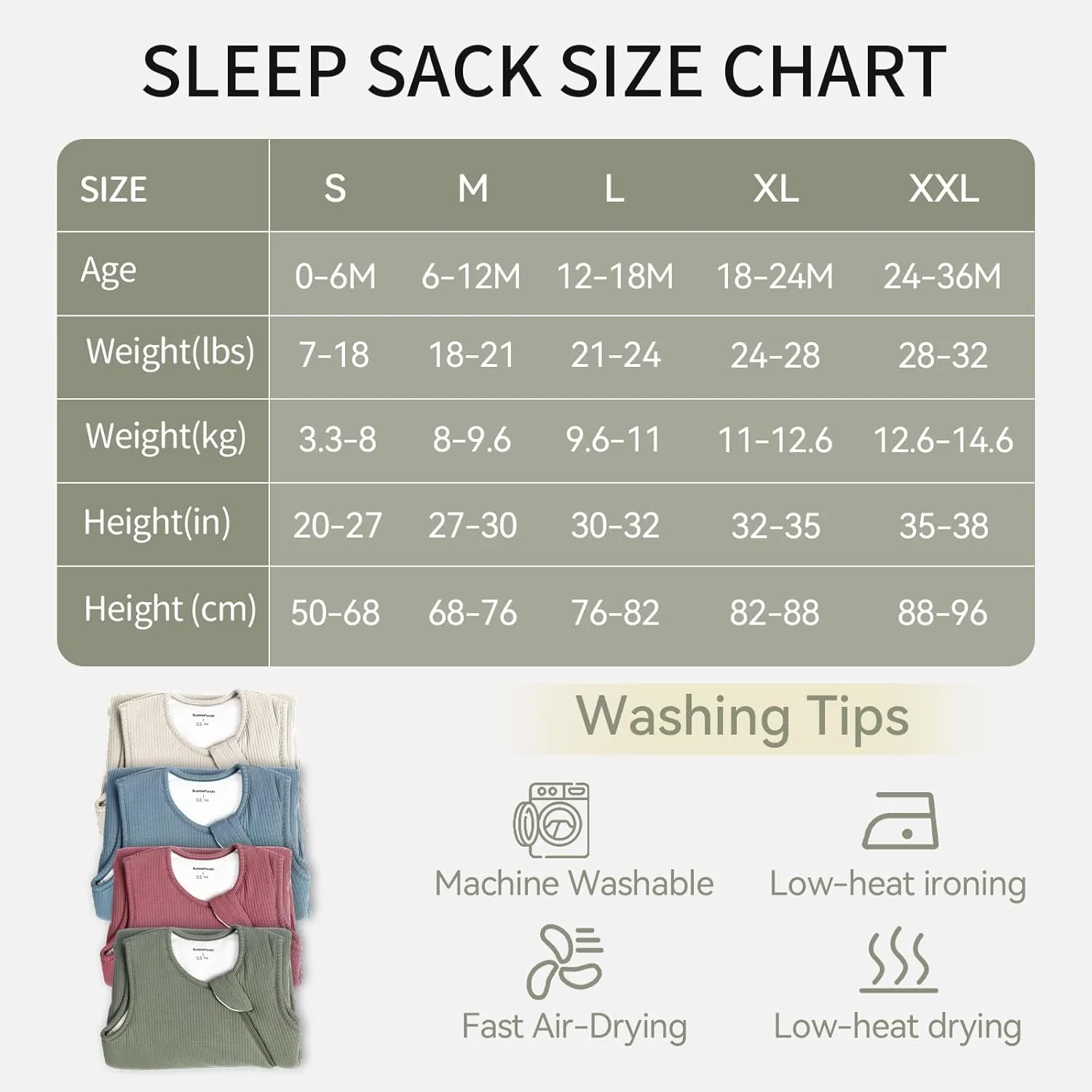 Rayon Made from Bamboo Sleep Sack 18-24 Months 0.5 Tog Supersoft Toddler Sleep Sack 2t Baby Wearable Blanket with 2-Way Zipper Breathable Lightweight Unisex Sleeping Bag for Babies