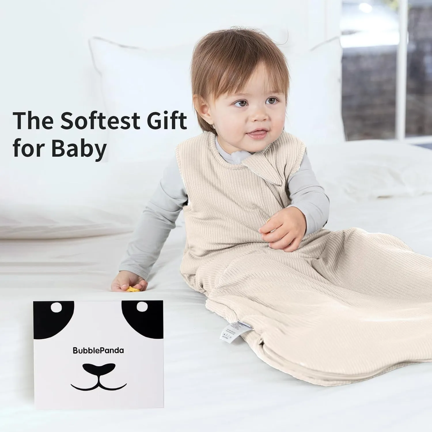 Rayon Made from Bamboo Sleep Sack 18-24 Months 1.0 Tog Supersoft & Breathable Toddler Sleep Sack 2t Baby Wearable Blanket with 2-Way Zipper Unisex Sleeping Bag for Babies