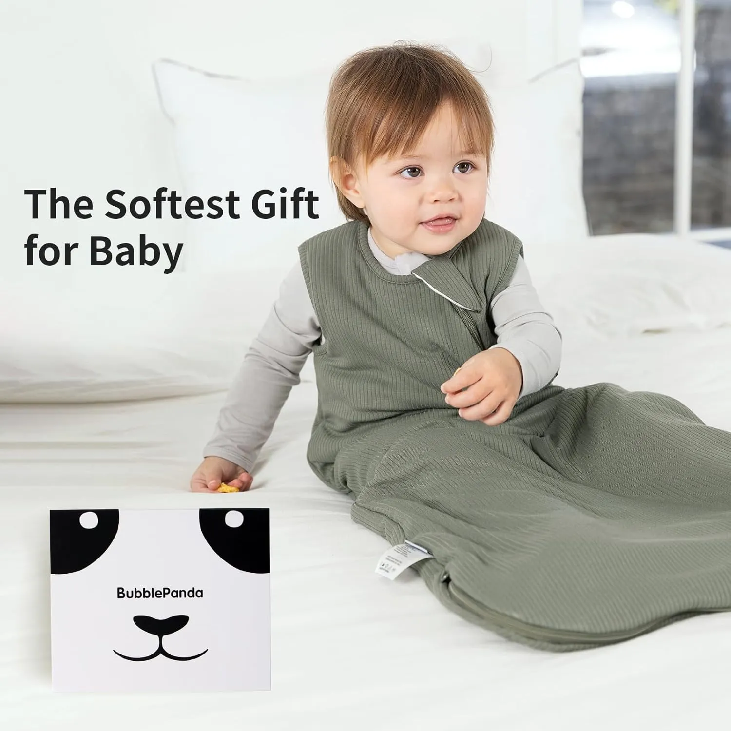 Rayon Made from Bamboo Sleep Sack 18-24 Months 1.0 Tog Supersoft & Breathable Toddler Sleep Sack 2t Baby Wearable Blanket with 2-Way Zipper Unisex Sleeping Bag for Babies