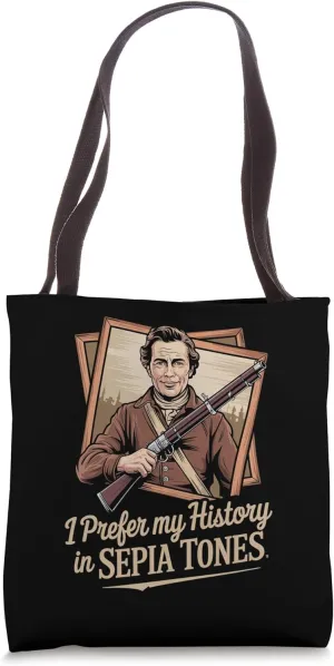 Relive Civil War History With Authentic Sepia Style Tote Bag