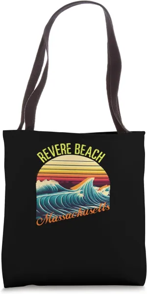Revere Beach Retro Surf Apparel & Beachwear, Revere Beach Tote Bag