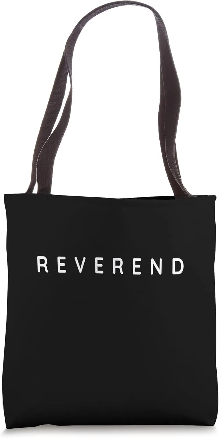 Reverend / Reverends / Protestant / Protestants Modern Font Tote Bag