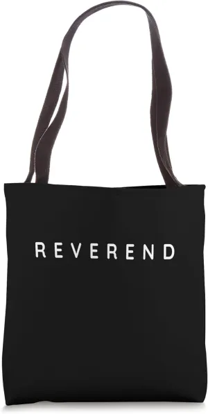 Reverend / Reverends / Protestant / Protestants Modern Font Tote Bag