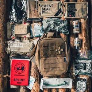 RHINO RESCUE-SE IFAK Trauma First Aid Kit,Tactical Medical Pouch for Car Home Travel Hiking and Camping,Emergency Survival