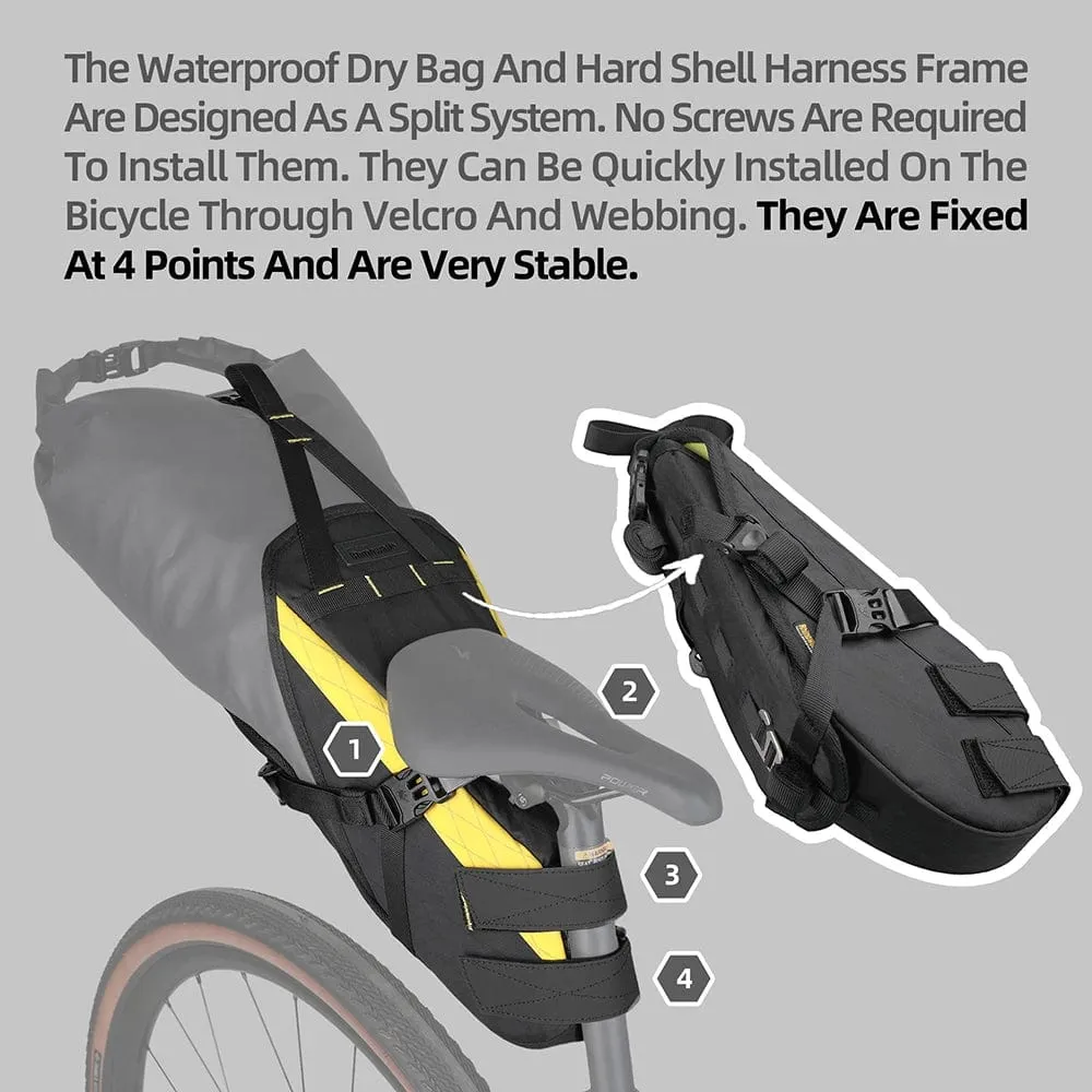 RHINOWALK - Wilderness Series - 14L Waterproof Bike Saddle Bag – With removable Dry Bag