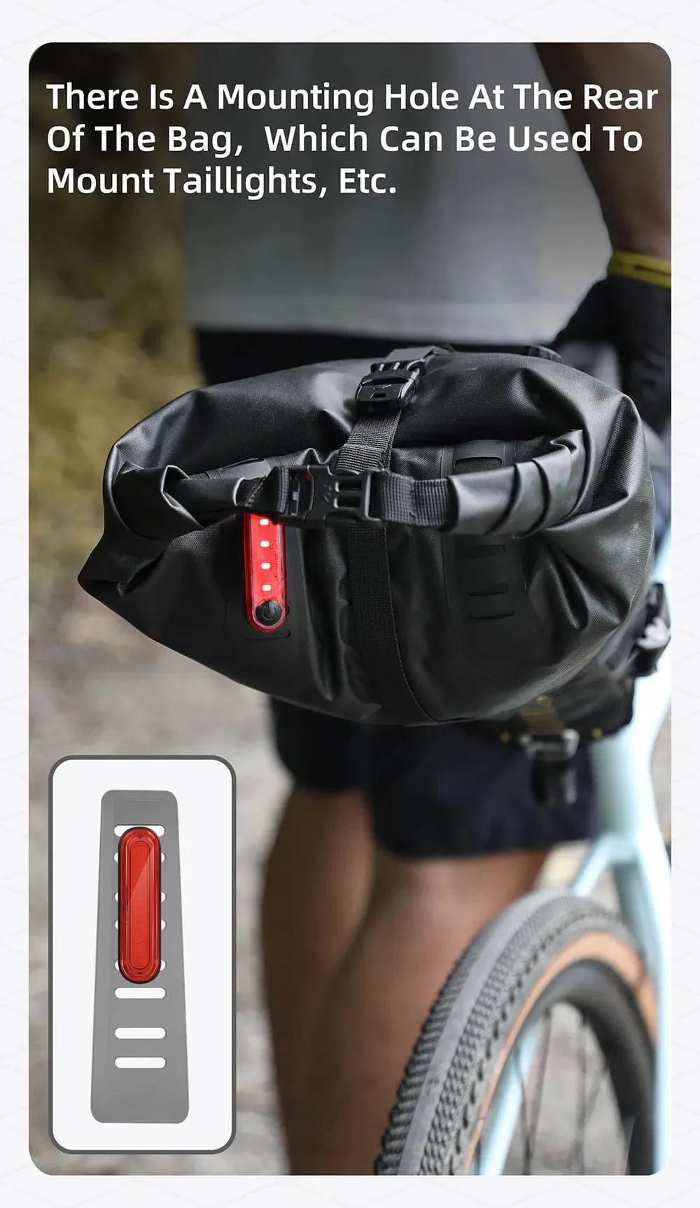 RHINOWALK - Wilderness Series - 14L Waterproof Bike Saddle Bag – With removable Dry Bag